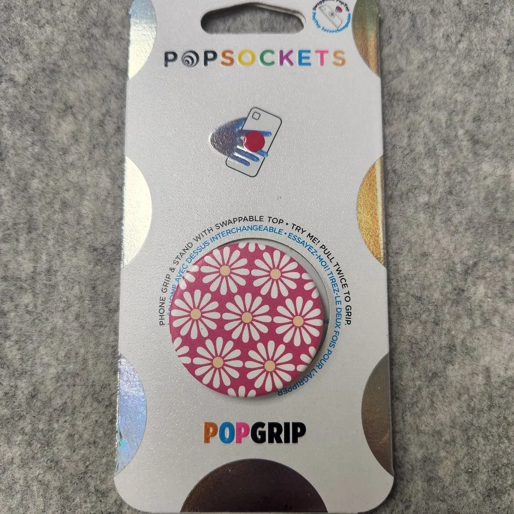 Daisy Mod Pink Popsockets Single Grip & Stand Universal Phones and Table…